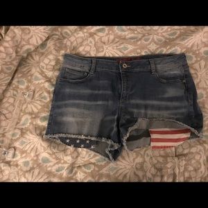 Denim shorts